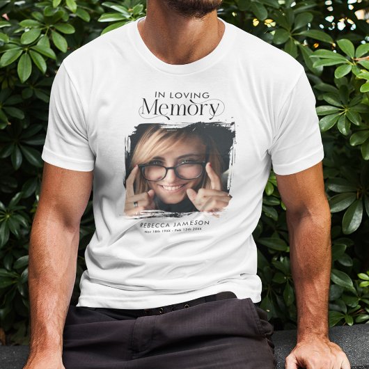 Memorial Photo 'In Loving Memory' Tribute Tシャツ