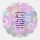  Memorial Photo Keepsake Bingo Game オーナメントカード (裏面)