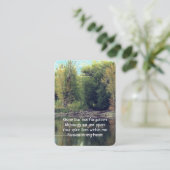 Memorial Photo Keepsake Lake Pond Park Ducks Water 名刺 (スタンド正面)