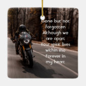  Memorial Photo Motorcycle Biker  セラミックオーナメント (裏面)