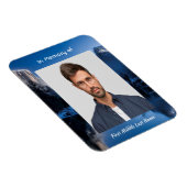  Memorial Photo Mountain Lake Winter Snow マグネット (右側)