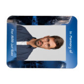  Memorial Photo Mountain Lake Winter Snow マグネット (横)