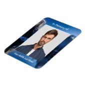  Memorial Photo Mountain Lake Winter Snow マグネット (左側)