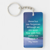 Memorial Photo Northern Lights Aurora Borealis キーホルダー (正面)