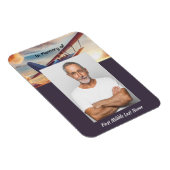 Memorial Photo Pilot Airplane Flying Sunset マグネット (右側)