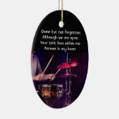 Memorial Photo Prayer Drummer Drums Band  セラミックオーナメント (右)