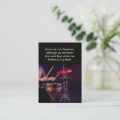 Memorial Photo Prayer Drummer Drums Band  名刺 (スタンド正面)