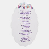 Memorial Photo Prayer Feathers Boho Tribal Native オーナメントカード (右)