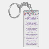 Memorial Photo Prayer Feathers Boho Tribal Native キーホルダー (正面左)