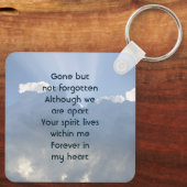 Memorial Photo Prayer Heavenly Sky キーホルダー (裏面)