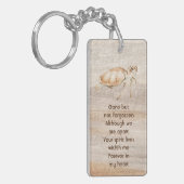 Memorial Photo Prayer Sandy Beach Sea Turtle キーホルダー (正面左)