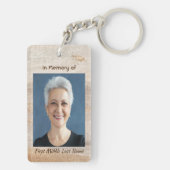 Memorial Photo Prayer Sandy Beach Sea Turtle キーホルダー (裏面)