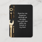 Memorial Photo Prayer Tools Mechanic 名刺 (正面)