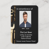 Memorial Photo Prayer Tools Mechanic 名刺 (裏面)