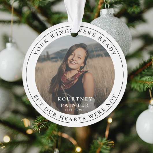 Memorial Photo Remembrance Tribute Christmas オーナメント