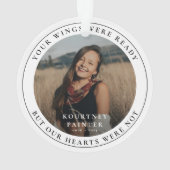 Memorial Photo Remembrance Tribute Christmas オーナメント (裏面)