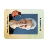 Memorial Photo  Watercolor Robin Garden Bird マグネット (横)