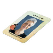 Memorial Photo  Watercolor Robin Garden Bird マグネット (左側)