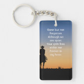 Memorial Photo Western Horse Back Riding  キーホルダー (正面)