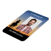 Memorial Photo Western Horse Back Riding マグネット (左側)