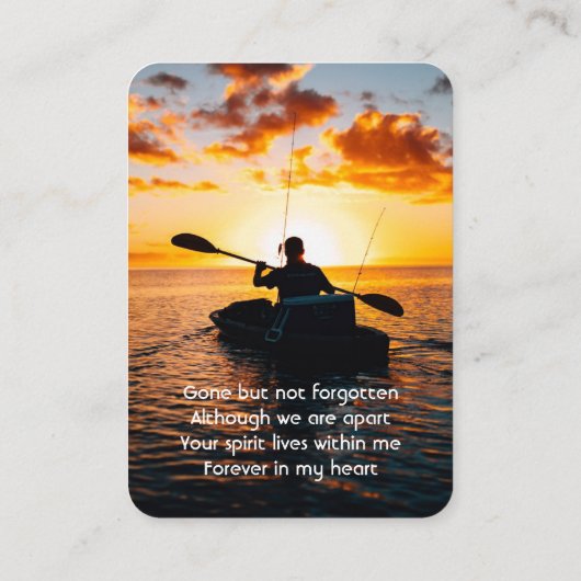 Memorial Pocket Card Kayaking Sport  名刺 (裏面)