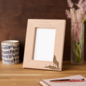  Memorial Prayer Lone Wolf Howling Animal レーザー彫刻フレーム (左)