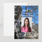 Memorial Rock Climbing Mountain climber  Thank you サンキューカード (正面/裏面)