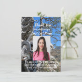 Memorial Rock Climbing Mountain climber  Thank you サンキューカード (スタンド正面)