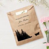 Memorial Seed Packets Fishing Funeral Wildflower フェイバーバッグ (封をした状態)