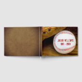 Memorial Service Baseball In Glove ゲストブック (全面)