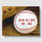 Memorial Service Baseball In Glove ゲストブック (正面)