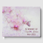 Memorial Service Butterfly On Pink Orchids ゲストブック (正面)