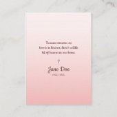 Memorial Service Design for Dear Ones Funeral 名刺 (裏面)