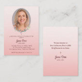 Memorial Service Design for Dear Ones Funeral 名刺 (正面/裏面)