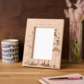 Memorial Sunshine Golden Forest レーザー彫刻フレーム (左)