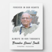 Memorial Table Sign Photo Custom Funeral Decor フォトプラーク (正面)