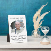 Memorial Table Sign Photo Custom Funeral Decor フォトプラーク (側面)