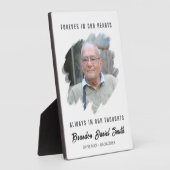 Memorial Table Sign Photo Custom Funeral Decor フォトプラーク (側面)