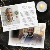 Memorial Thank You 2 Photo In Loving Memory Script サンキューカード