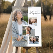 Memorial Tribute Photo Collage Bereavement Gift ポスター