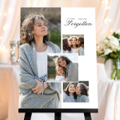 Memorial Tribute Photo Collage Bereavement Gift ポスター