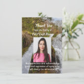 Memorial Waterfall Landscape Outdoors  Thank you サンキューカード (スタンド正面)