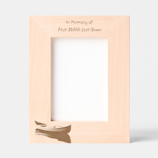 Memorial Wilderness Lake Canoe レーザー彫刻フレーム (正面)