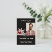 MemorialKeepsake for Bowling Bowler 名刺 (スタンド正面)