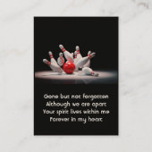 MemorialKeepsake for Bowling Bowler 名刺 (裏面)