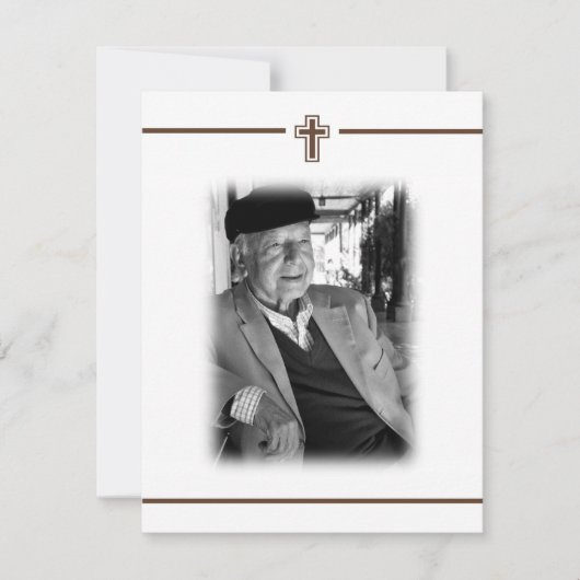 Memoriamの宗教死の通知の写真 案内状 (正面)