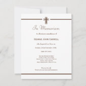 Memoriamの宗教死の通知の写真 案内状 (裏面)