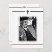 Memoriamの宗教死の通知の写真 案内状 (正面/裏面)