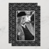 Memoriamの愛情のある記憶死の通知の写真 招待状 (正面/裏面)