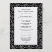 Memoriamの愛情のある記憶金ゴールドの天国の詩の写真 プログラム (裏面)